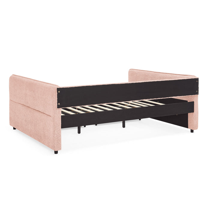 Upholstered Daybed & 2 Drawers