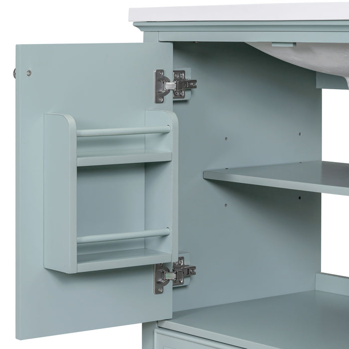 Modern Bathroom Vanity Base Only With Doors And Drawer