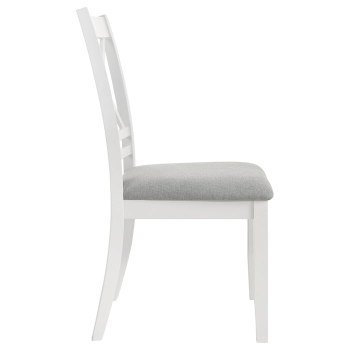 Evanston - Cross Back Dining Side Chair (Set of 2) - White