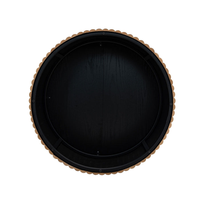 Coffee Table, Round Coffee Table, Modern Side Tables Accent End Table For Living Room, Apartment - Black