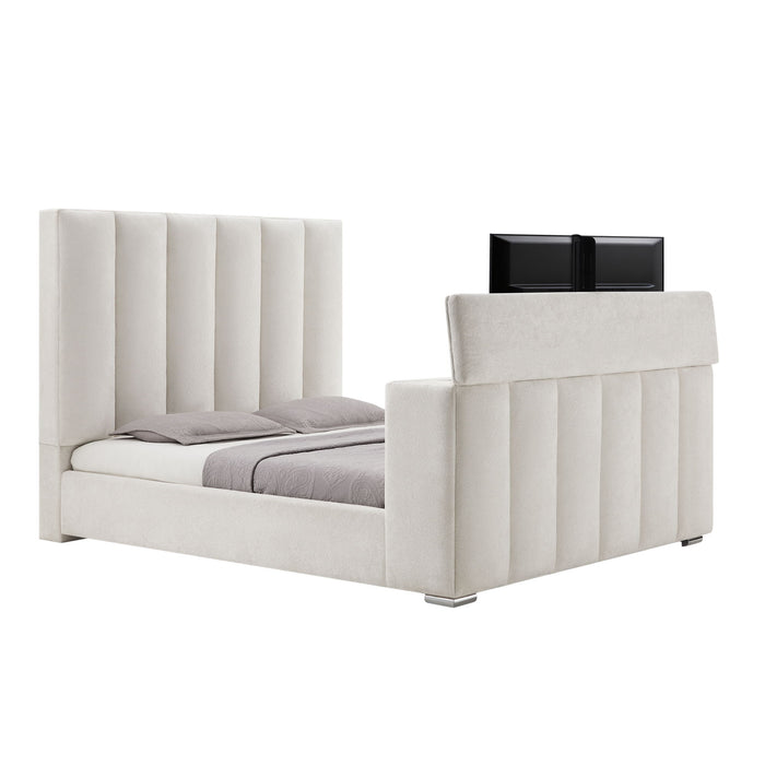 Sacha - Bed With TV Lift And Fireplace