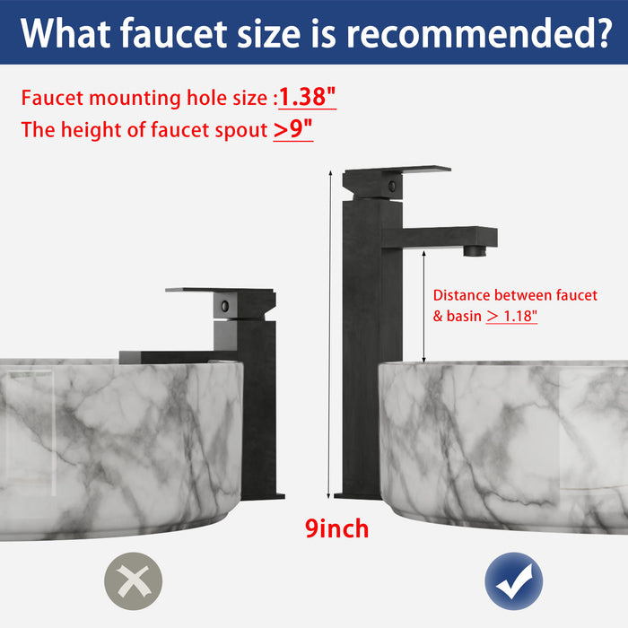 Bathroom Vanity With Art Sink, 2 Soft Close Doors, Float Mounting Design