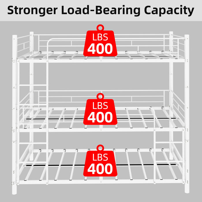 Triple Frame Bed With Built In Ladder