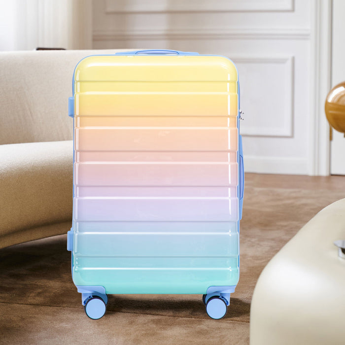Luggage Set 20" /24" /28" With Combination Lock And Silent Wheels