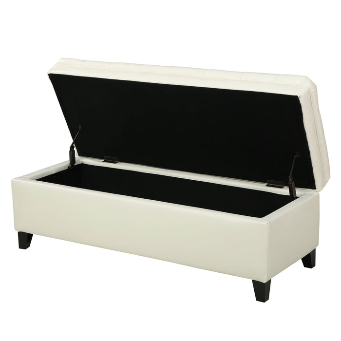 Juliana - Storage Ottoman With Birch Legs