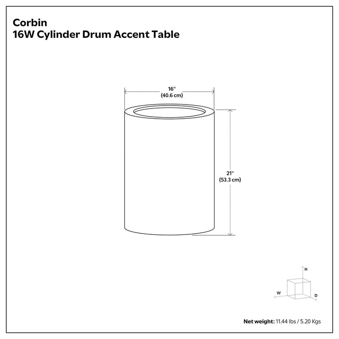 Corbin - Handcrafted Metal Side Table