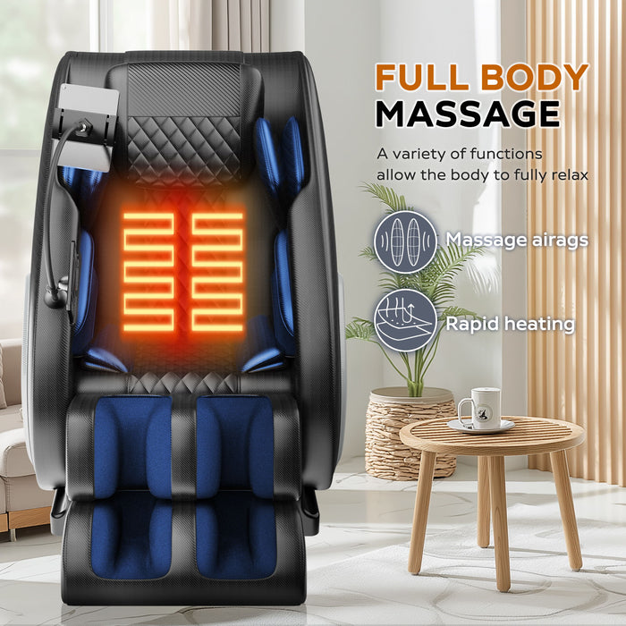Massage Chair Recliner, Zero Gravity With Full Body Air Pressure - Black