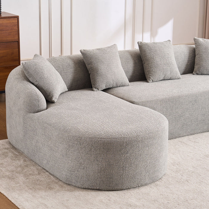 Combined Sofa With 4 Pillows