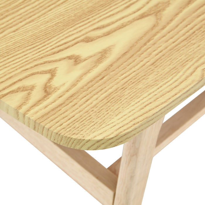 Coffee Table With Double Layer Storage For Living Rooms - Wood