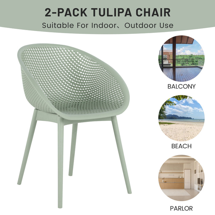 2 Pack Lounge Chair Set & Folding Square Table
