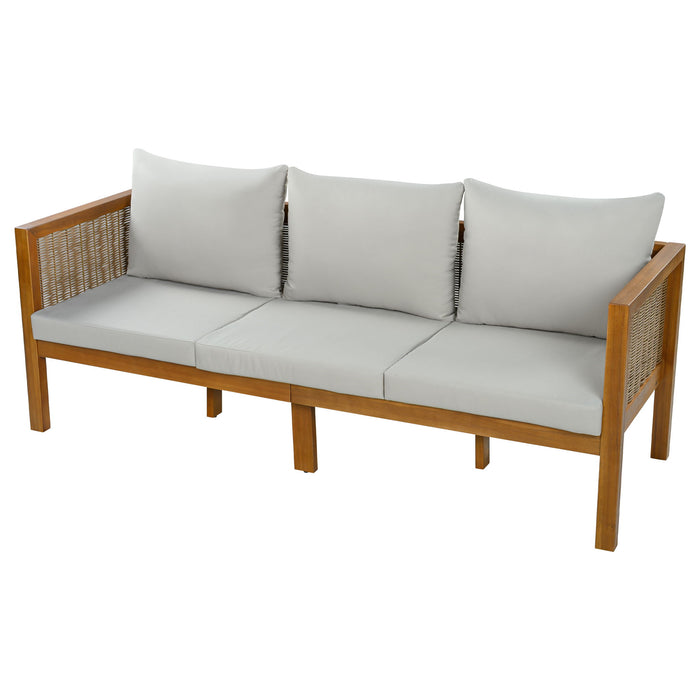 Patio Set Outdoor With Coffee Table And Cushions