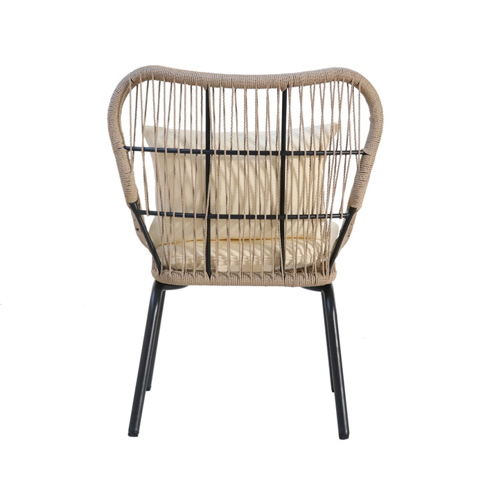 Southport - Club Chair With Woven Rope And Cushions