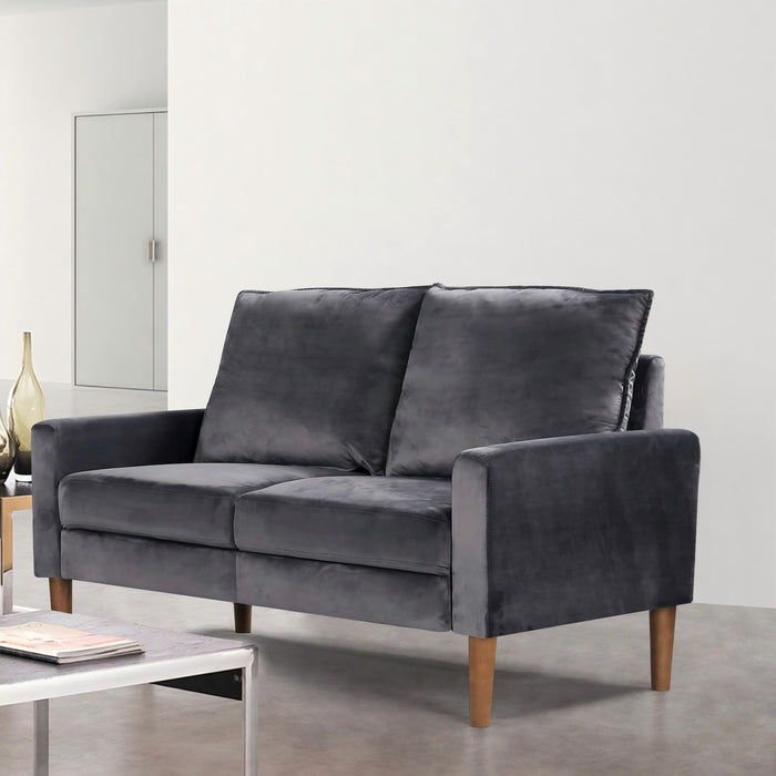 Upholstered Loveseat Sofa, 2 Seater Couch For Living Room Apartment