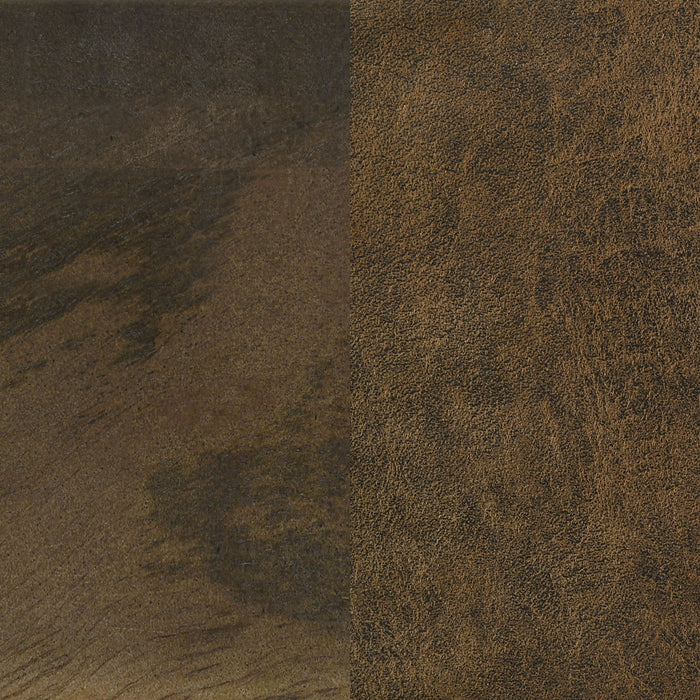 Checkmate - 1 Drawer Side Table With Carved Chess Board - Brown