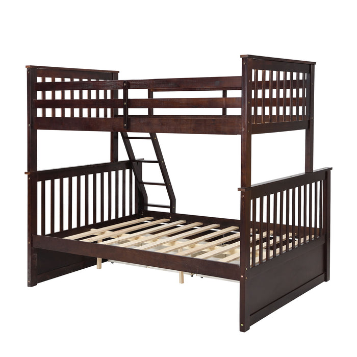 Bunk Bed With Ladder, And Safety Guard Rails