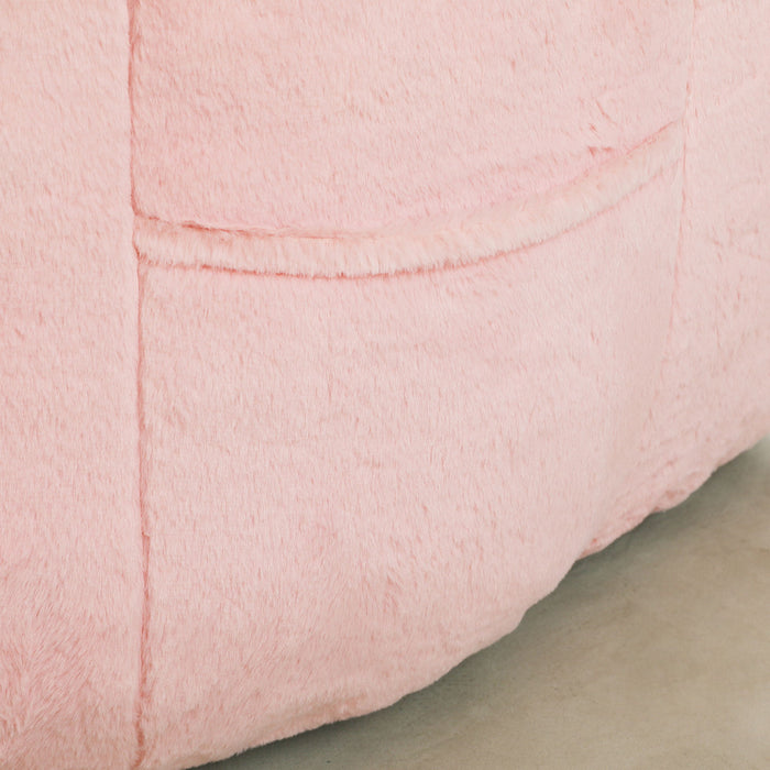 Beanbag Chair, Beanbag Sofa Chair With Armrests Stuffed High Density Foam