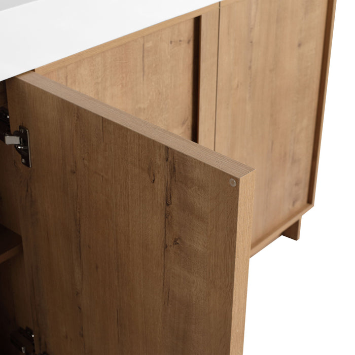 Freestanding Bathroom Vanity & Soft Close Cabinet Doors, Excluding Sink
