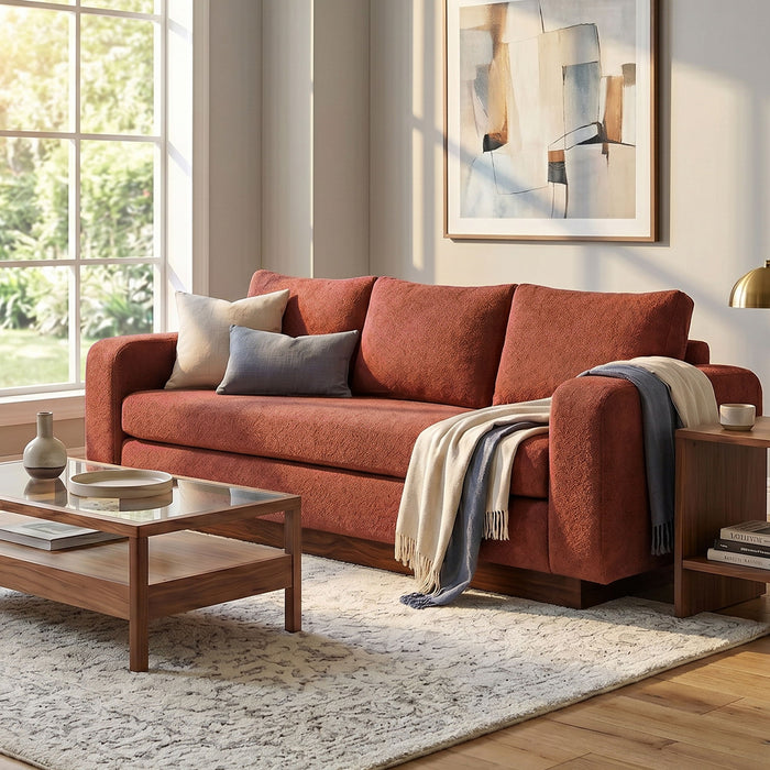 Modern 3 Seater Sofa, Living Room Couch