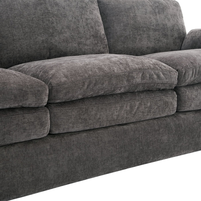 Cozy Upholstered Cushion Loveseat Sofa For Living Room