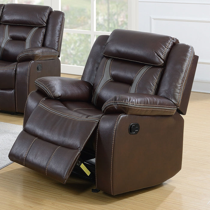 Modern Recliner With Pillow Arms And Headrest