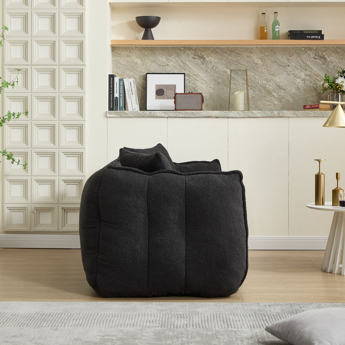 Cozy Beanbag Chair With High Resilience Foam Core For 2