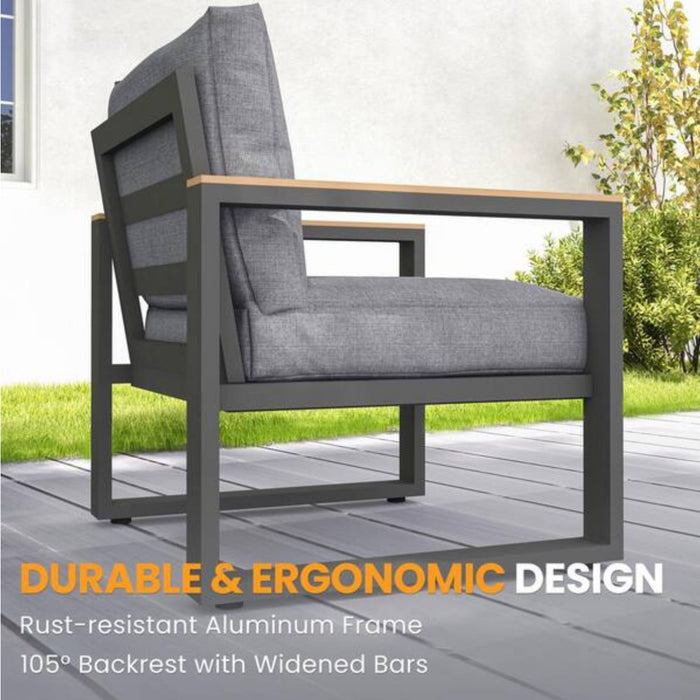 Modern Outdoor Sofa Set With Coffee Table