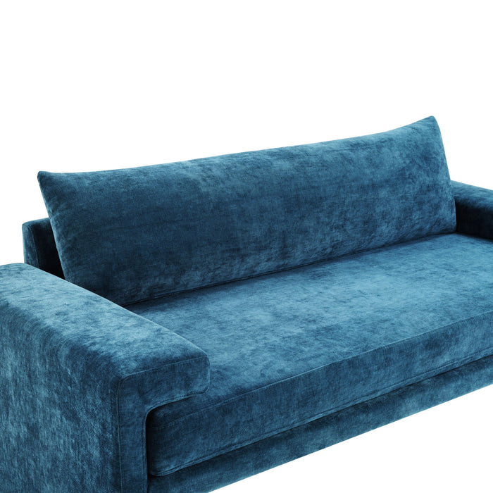 Upholstered 3 Seater Sofa With Wide Armrests