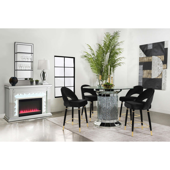 Open Back Counter Height Stools (Set of 2)