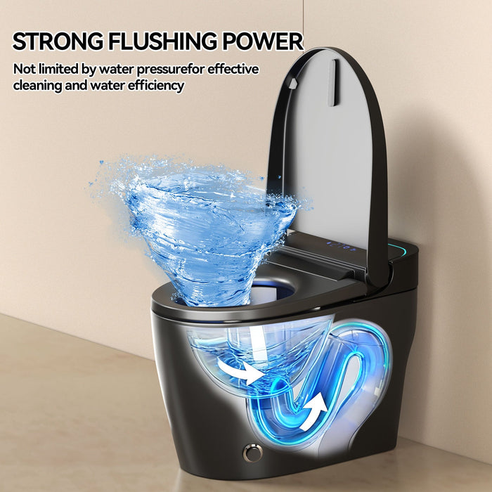 Smart Bidet Toilet With Auto Open / Close Seat