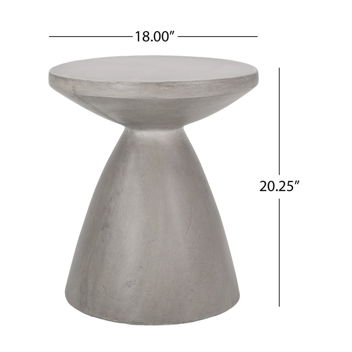Outdoor / Indoor Lightweight Concrete Side Table