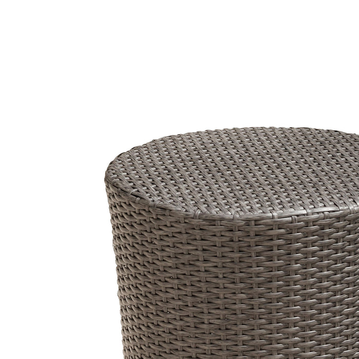 Barrel Side Table With Handcrafted Details