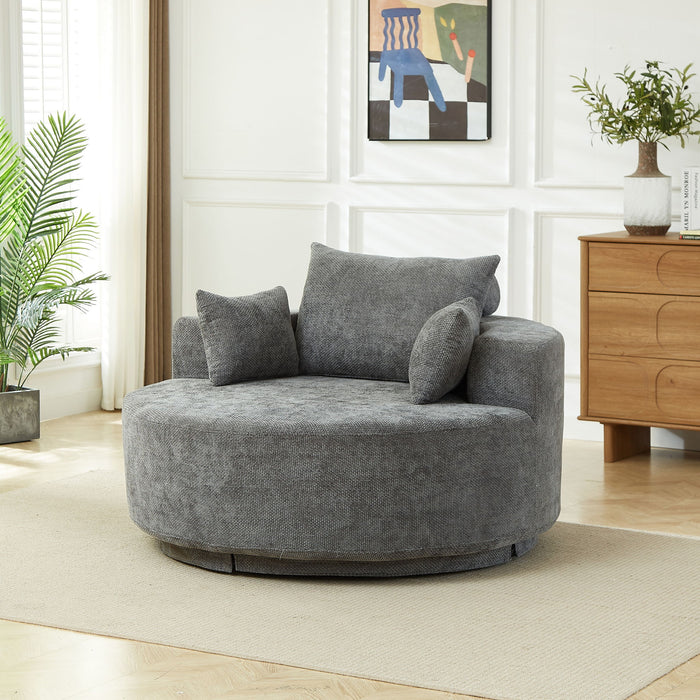 Single 360 Degree Swivel Chair For Living Room