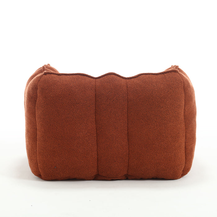 Soft Chenille Bean Bag Chair With High Resilient Foam