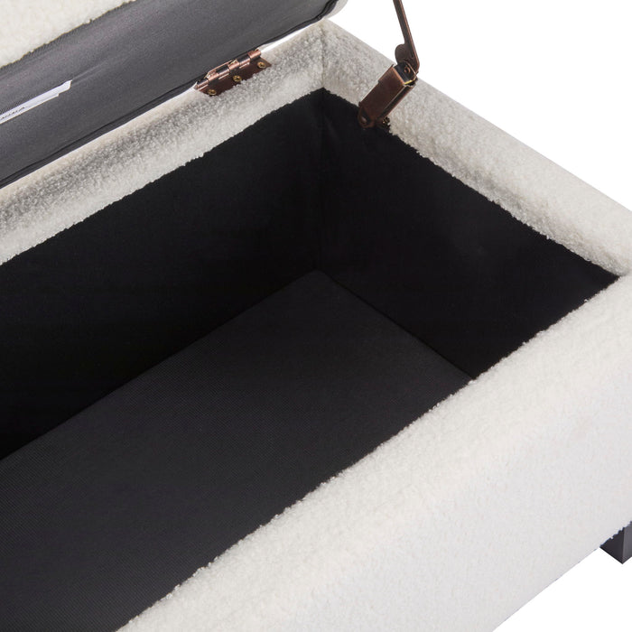 Storage Ottoman With Flip Top Lid