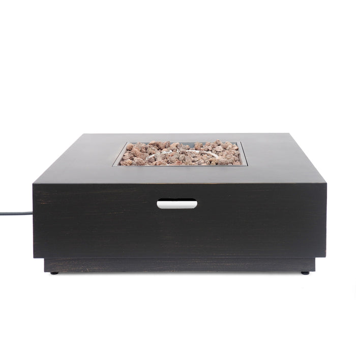 Modern Square Fire Pit With 50,000 Btu