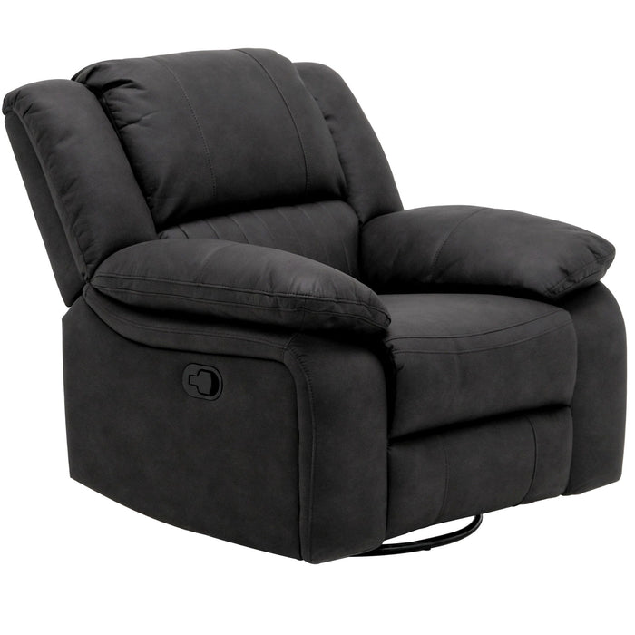 Navaro - Swivel Gliding Recliner - Black Licorice
