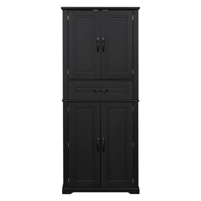 Bathroom Storage Cabinet With Multifunctional Storage Space, Drawer With Slide Rails, Adjustable Shelf