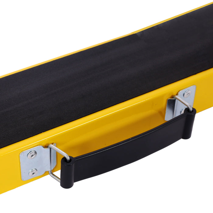 Folding Portable Saw Horses 2 Pack With Fast Open Legs, Heavy Duty For Garage And Workshop - Yellow / Black