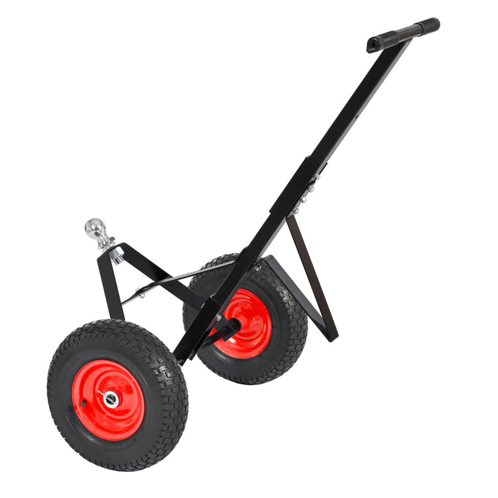 Heavy Duty Trailer Dolly With 2" Ball 1000 Lb Capacity For Easy Mobility - Black