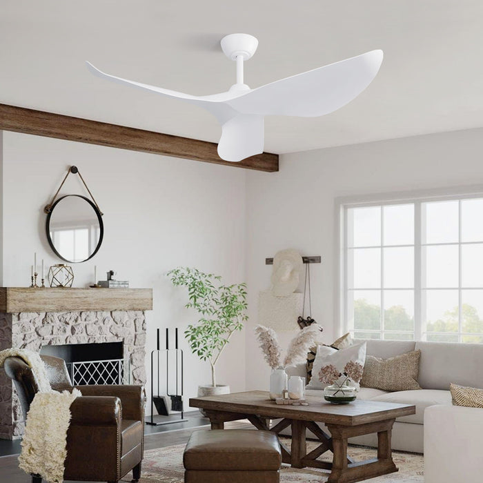 38" Ceiling Fan Without Light With DC Motor And Remote Control