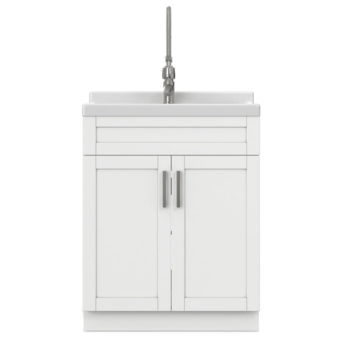 Hennessy - Deluxe Laundry Utility Sink And Cabinet