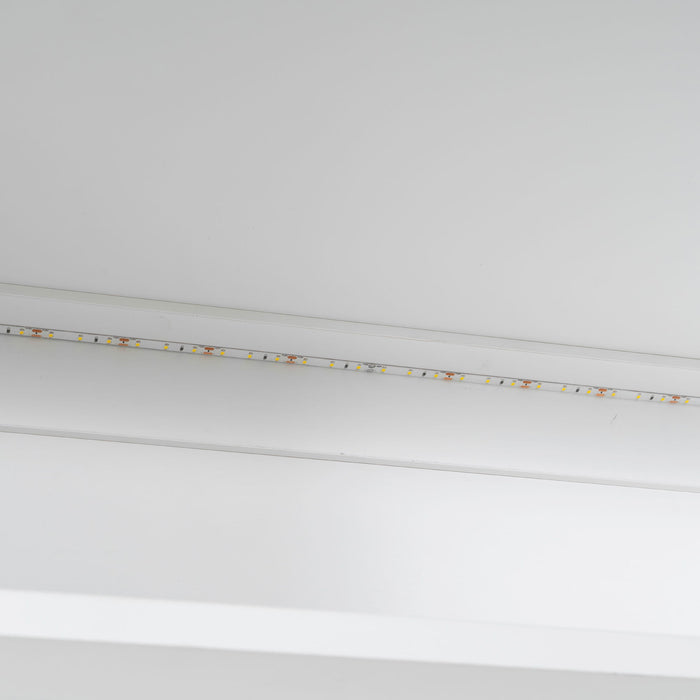 Murphy Cabinet Bed With Folding Sofa, Built In Storage Shelves And LED Light