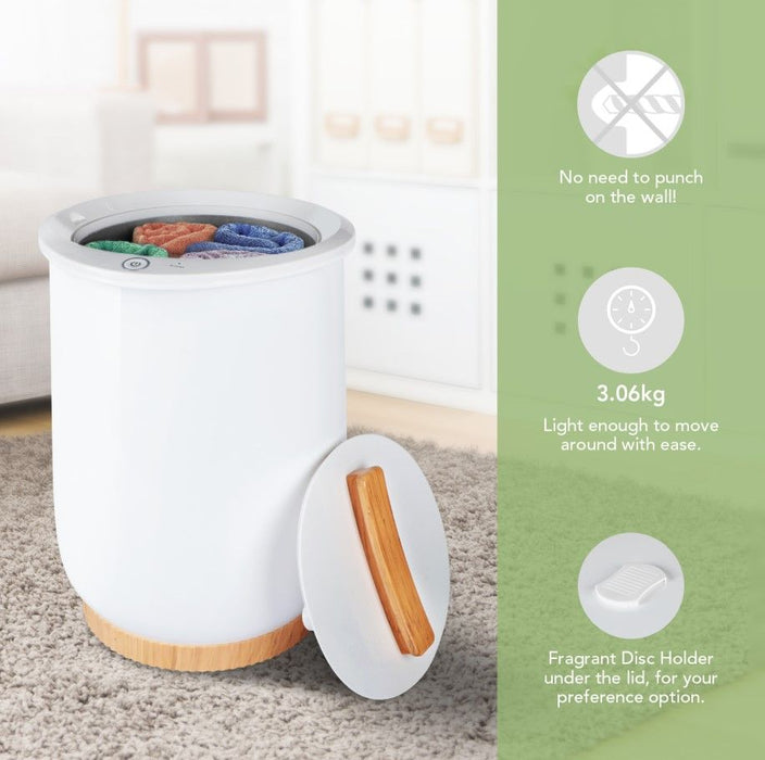 Towel Warmers, Luxury Bucket Towel Warmers, Large Towel Warmers For The Bathroom, Fits Up To 2 Oversized Towels - White