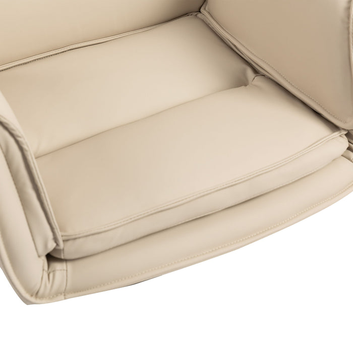 Criss Cross Swivel Desk Chair With Adjustable Armrests & Wheels For Home Office