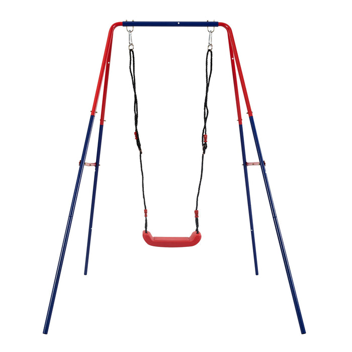 Xiunan Leisure - 2 In 1 Baby Swing Set Safe Playground Accessory - Blue / Red
