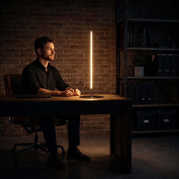 Dimond - LED Table Lamp With On / Off Switch Round Base - Black / Gold