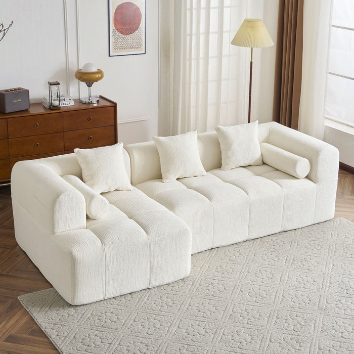 Sectional Free Combined Sofa With 2 Side Pockets