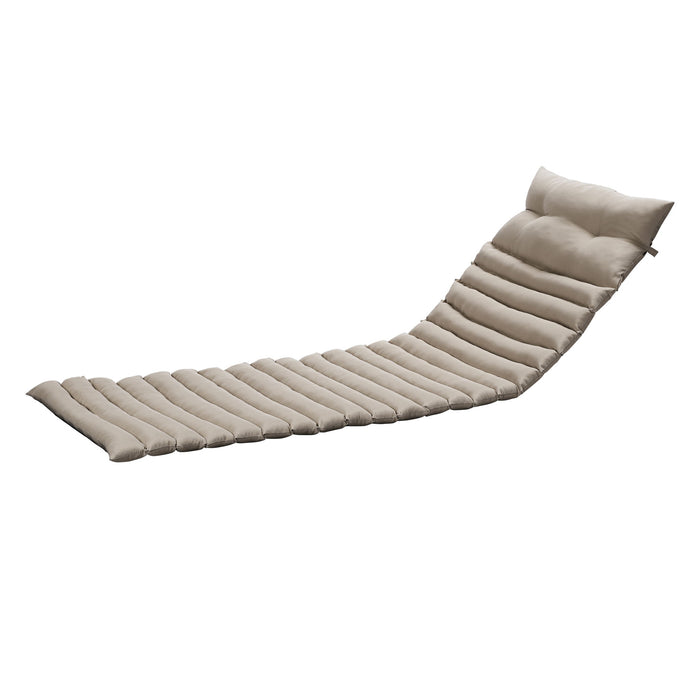 2 Piece Outdoor Chaise Lounge Chair Cushion Replacement Set