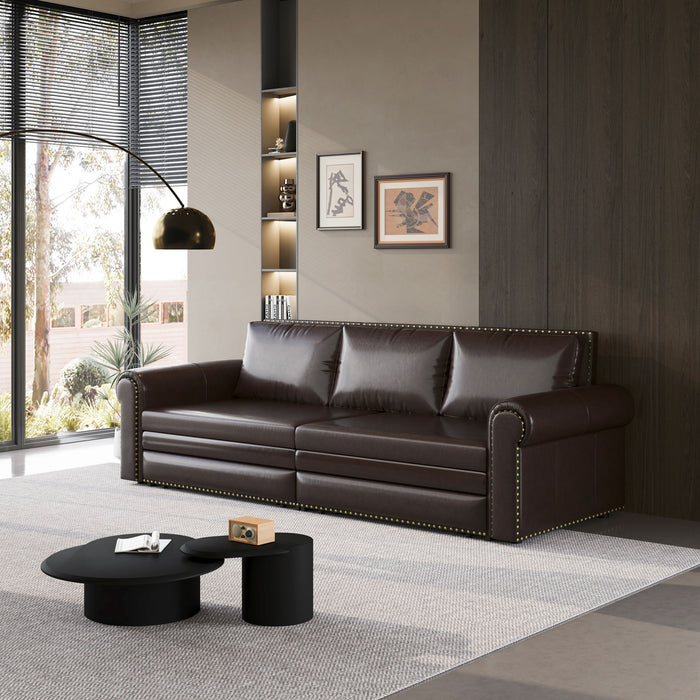 Chesterfield Sofa & Pull Out Bed