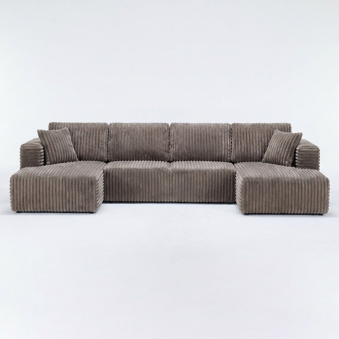 U-Shape Modular Sectional Sofa For Living Room